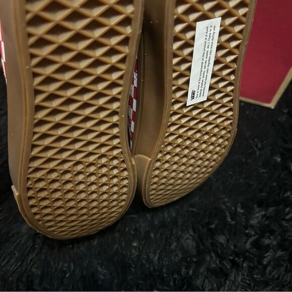 VANS old skool checkerboard red white lace up shoes sneakers women’s 8 new - Picture 5 of 7